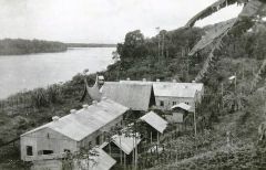 het kamp in Jodensavanna aan de Surinamerivier