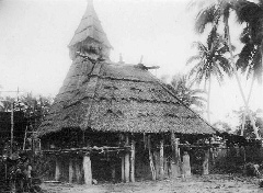 mannenhuis in Sae aan de noordkust (rond 1910)