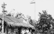 Nederlandse vlag wappert in Merauke