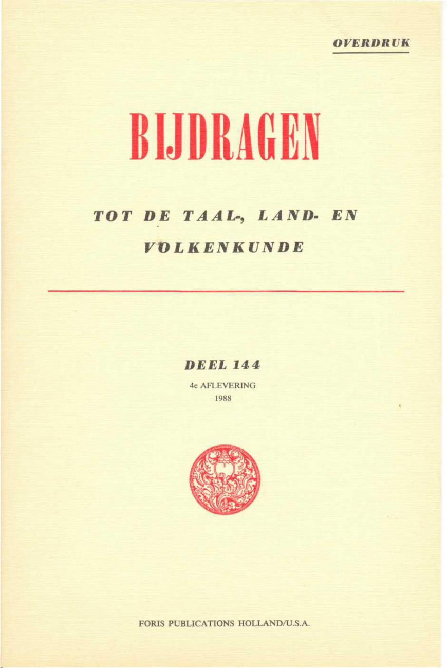 BK/3000/7 -
Bijdragen tot de Taal-, Land- en Volkenkunde