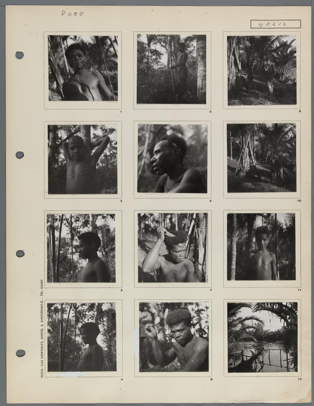 BD/163/191 - 
Sentani meer, inwoners van Poee
