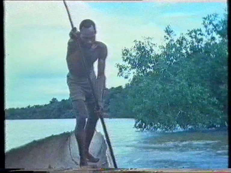 FI/1200/55 - 
Matjemosh: A woodcarver from the village of Amanamka, Asmat tribe, on the Southern West coast of New Guinea
