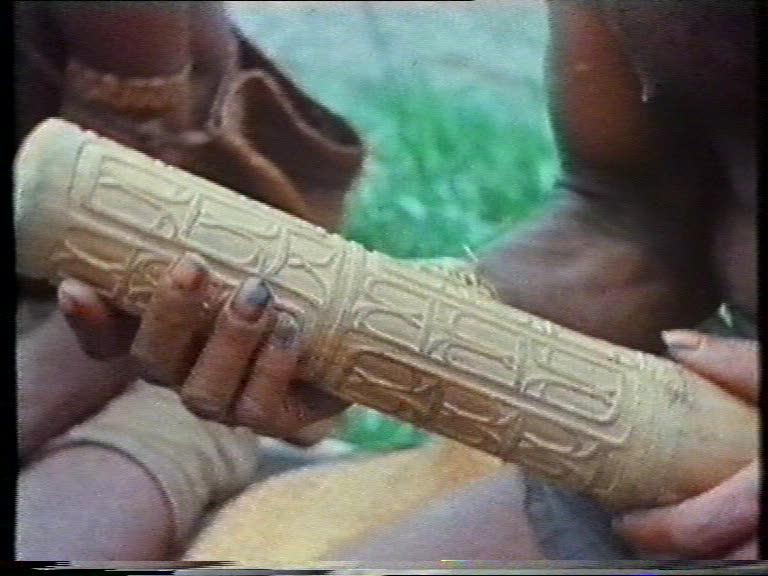 FI/1200/55 - 
Matjemosh: A woodcarver from the village of Amanamka, Asmat tribe, on the Southern West coast of New Guinea
