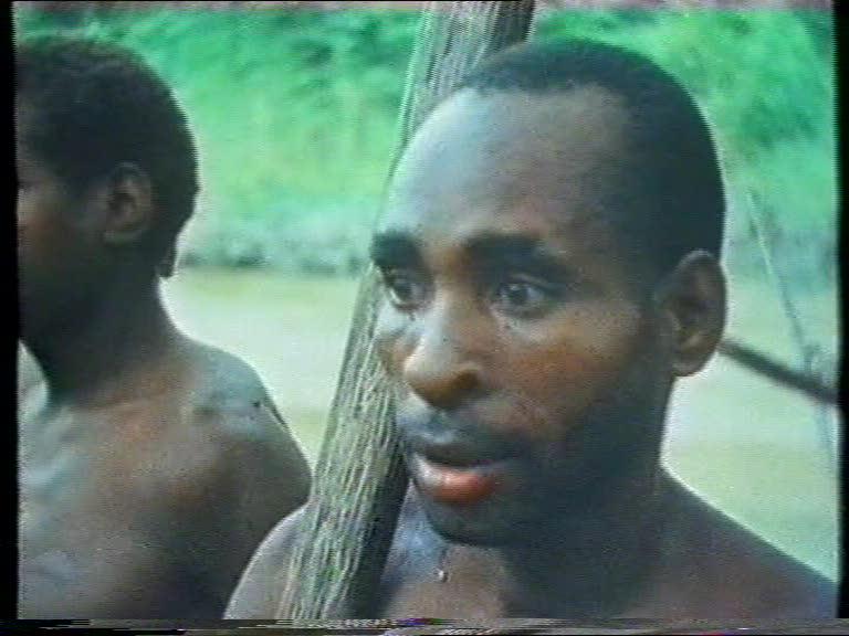 FI/1200/55 - 
Matjemosh: A woodcarver from the village of Amanamka, Asmat tribe, on the Southern West coast of New Guinea
