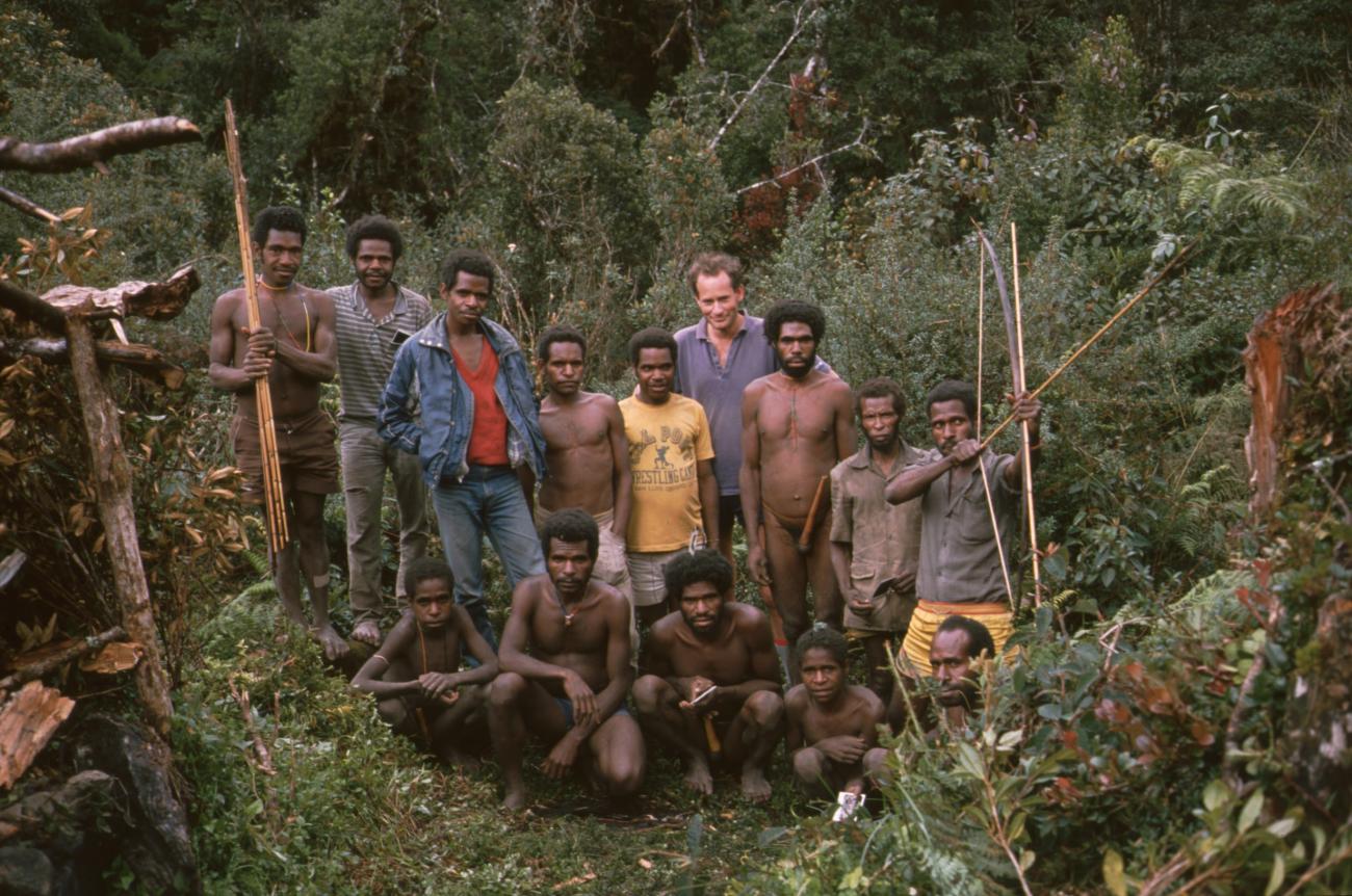 BD/166/16 - 
Group of men with tools and Polaroids
