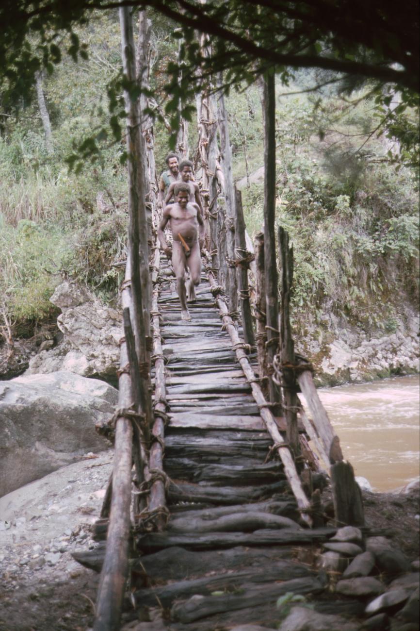 BD/166/425 - 
Suspension bridge over the river
