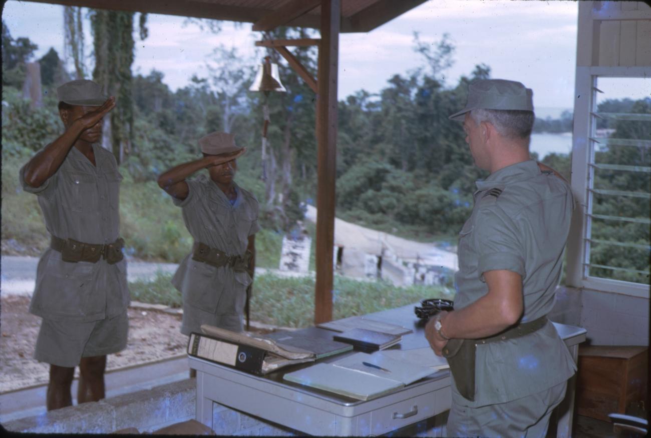 BD/209/9128 -
Opleidingskamp Papoea Vrijwilligers Korps te Manokwari