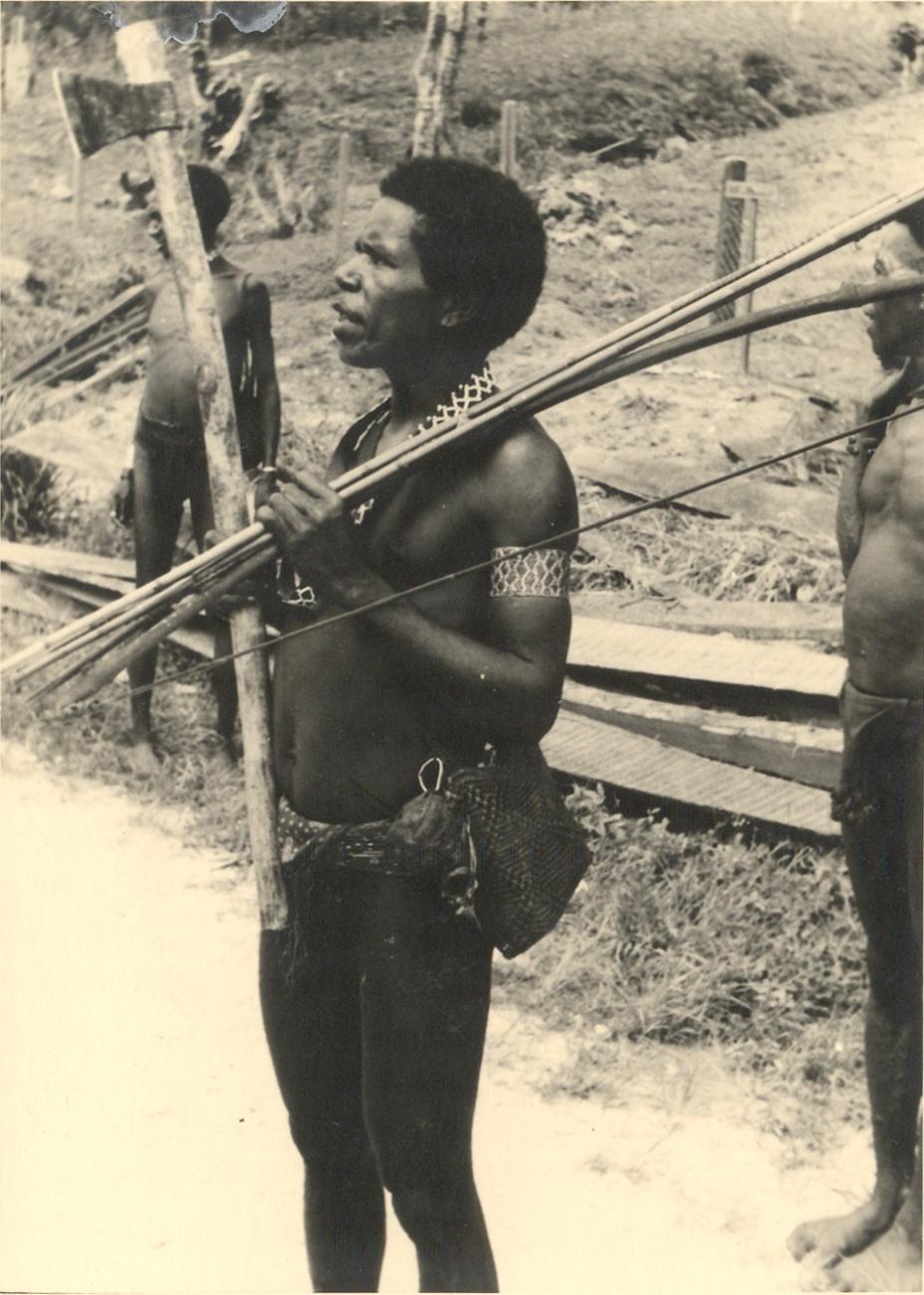 BD/1/1 - 
Man from the Arfak Mountains with axe, bow and arrows
