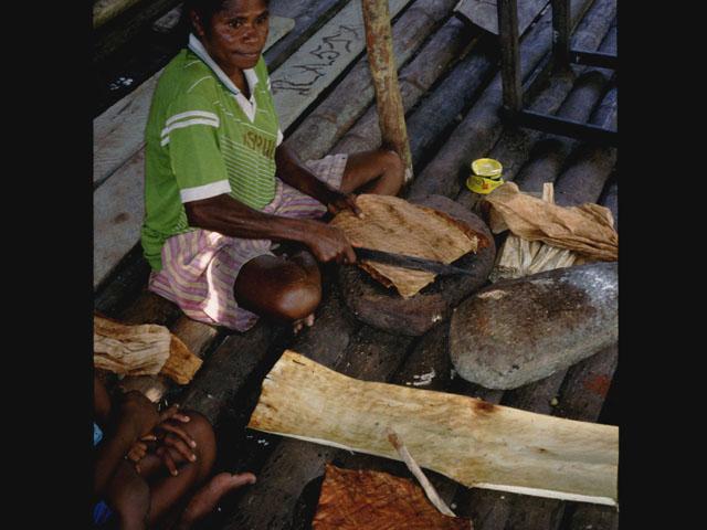 BD/27/10 -
Woman preparing bark cloth