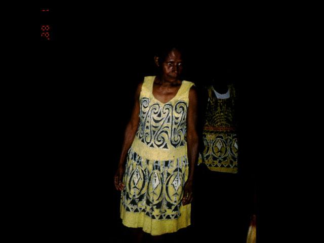 BD/27/8 -
Woman in bark fibre dress