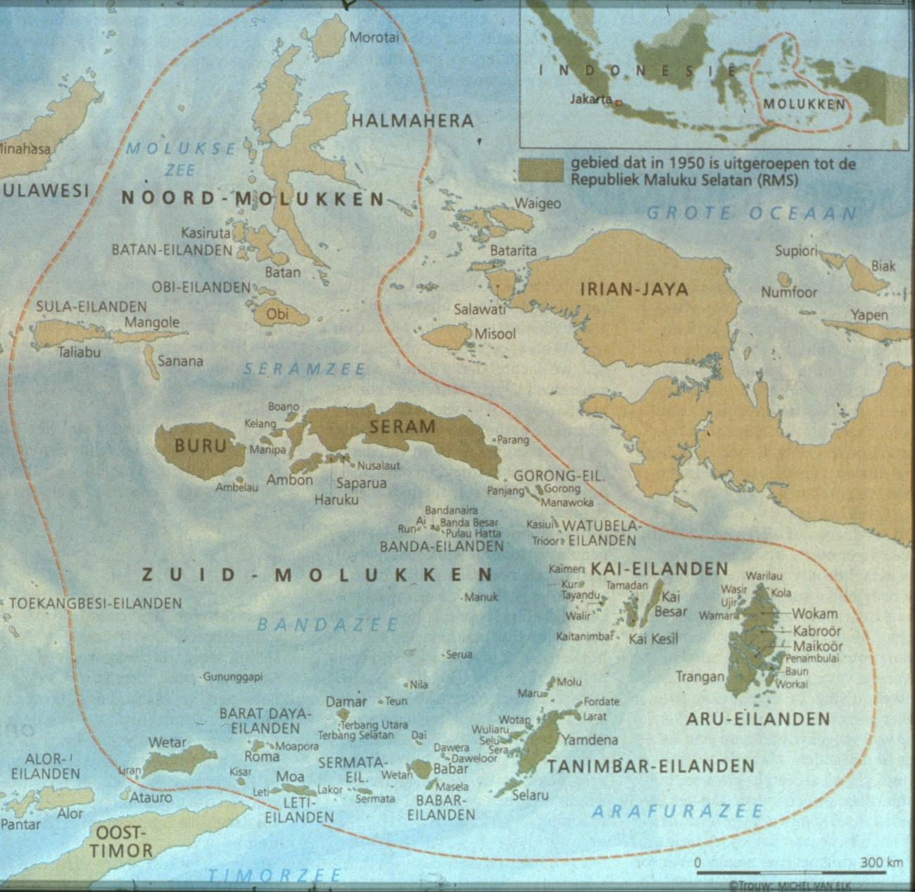 BD/67/148 - 
Map of the Republic of South Moluccas
