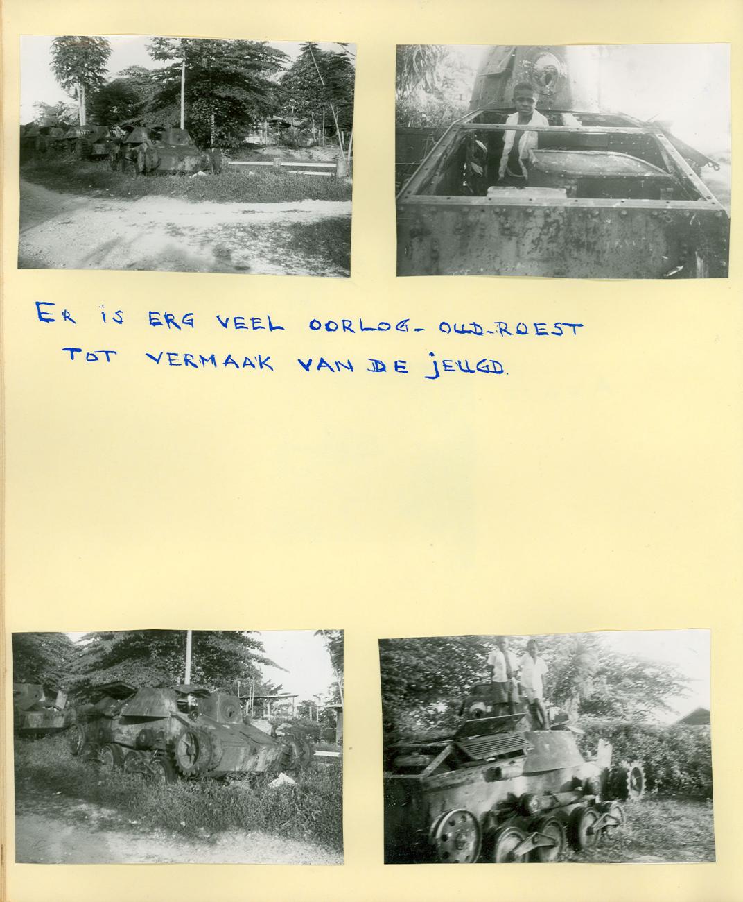 BD/83/20 - 
Old tanks from WWII used as a children&#039;s playground
