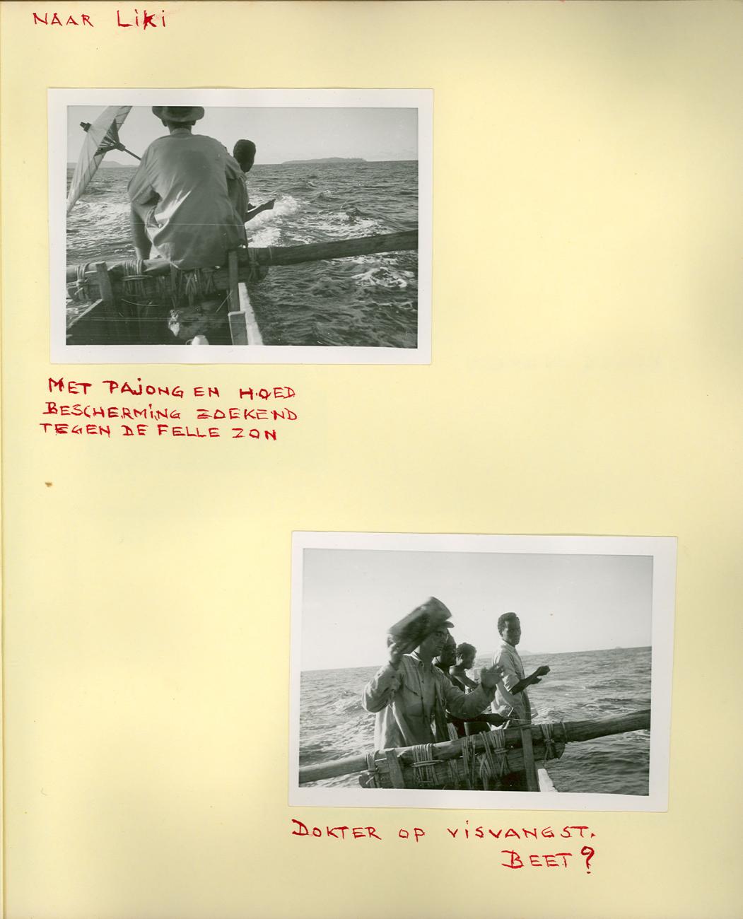 BD/83/29 - 
On board of a motor prau to Liki island near Sarmi
