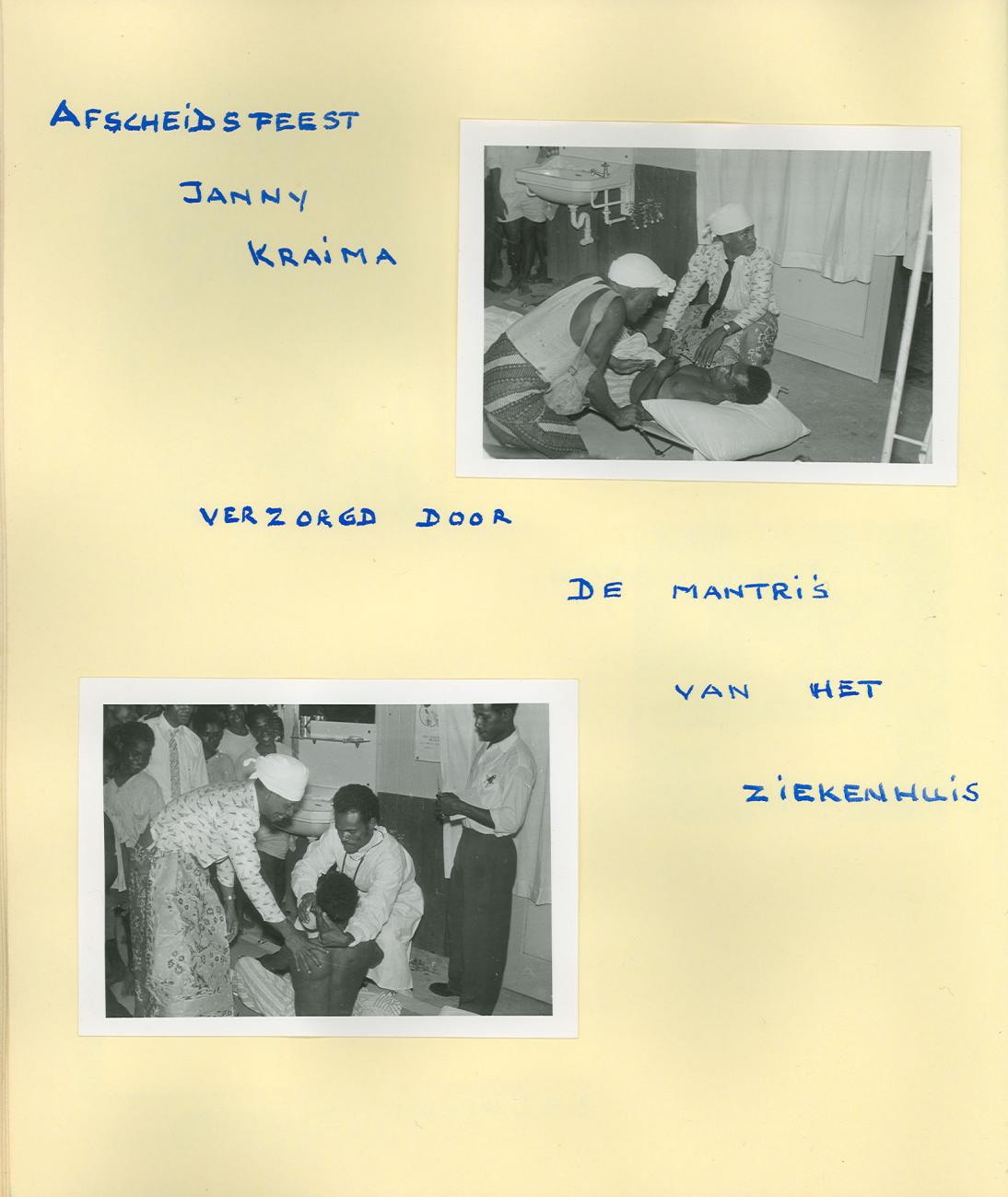 BD/83/36 -
Afscheidsfeest voor verpleegkundige Janny Kraima die met verlof gaat