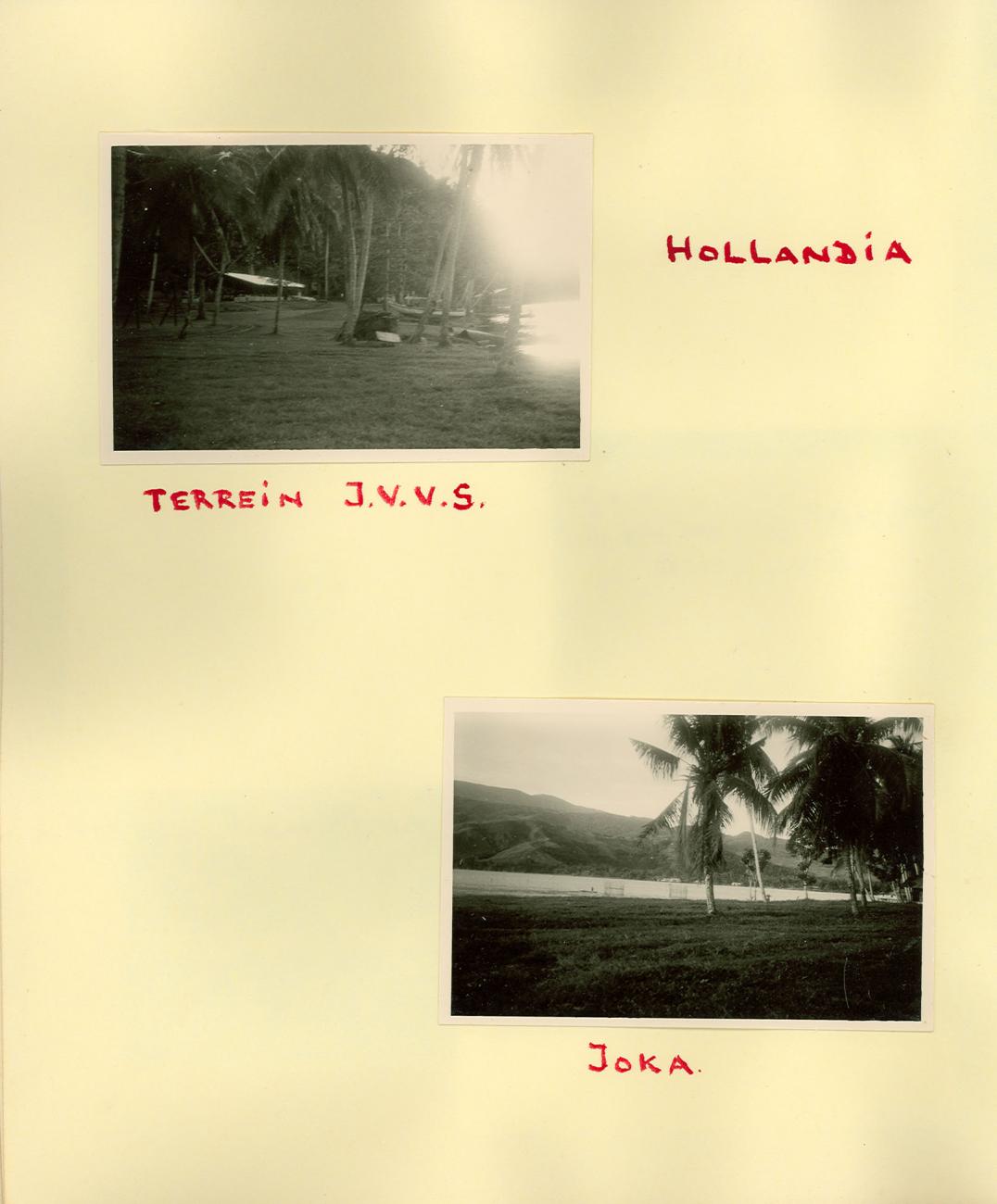 BD/83/48 - 
Area of the Jongens Vervolgschool (JVVS, Higher Education for Boys) at Hollandia and Sentani Lake close to Joka
