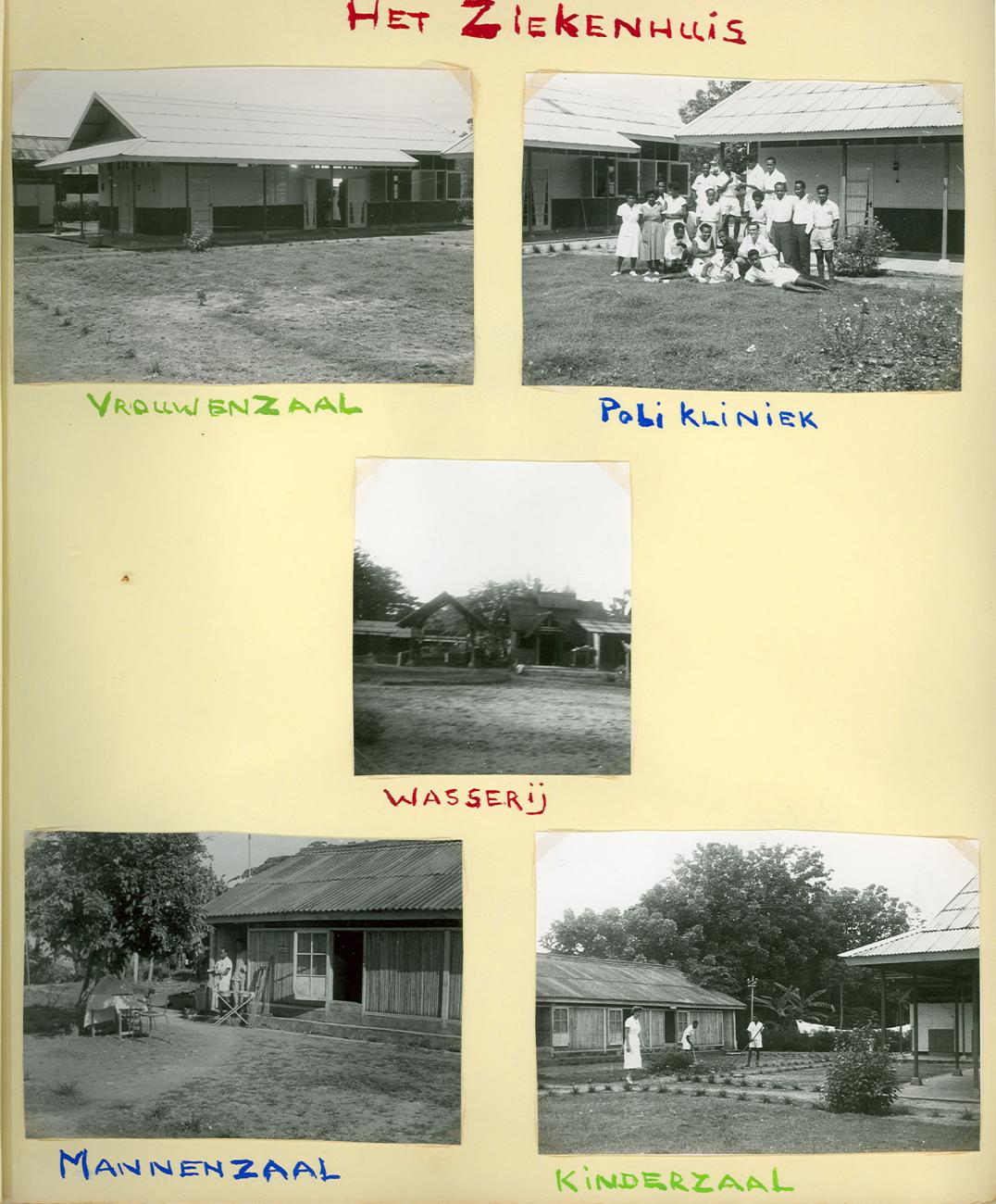 BD/83/7 -
Verschillende gebouwen van het ziekenhuis in Sarmi