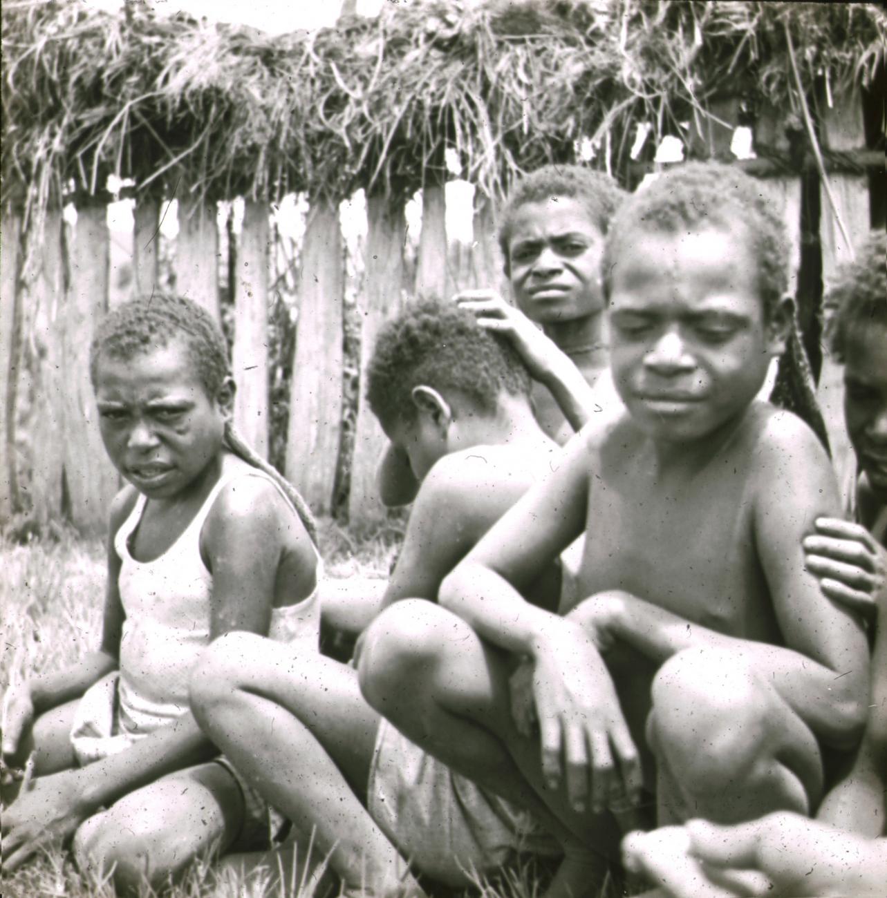 BD/329/28 - 
Groepje Papoea-kinderen van wie 
