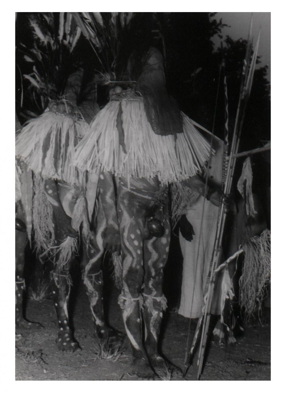 BD/54/9 -
Masked dancers in nearby Sentani