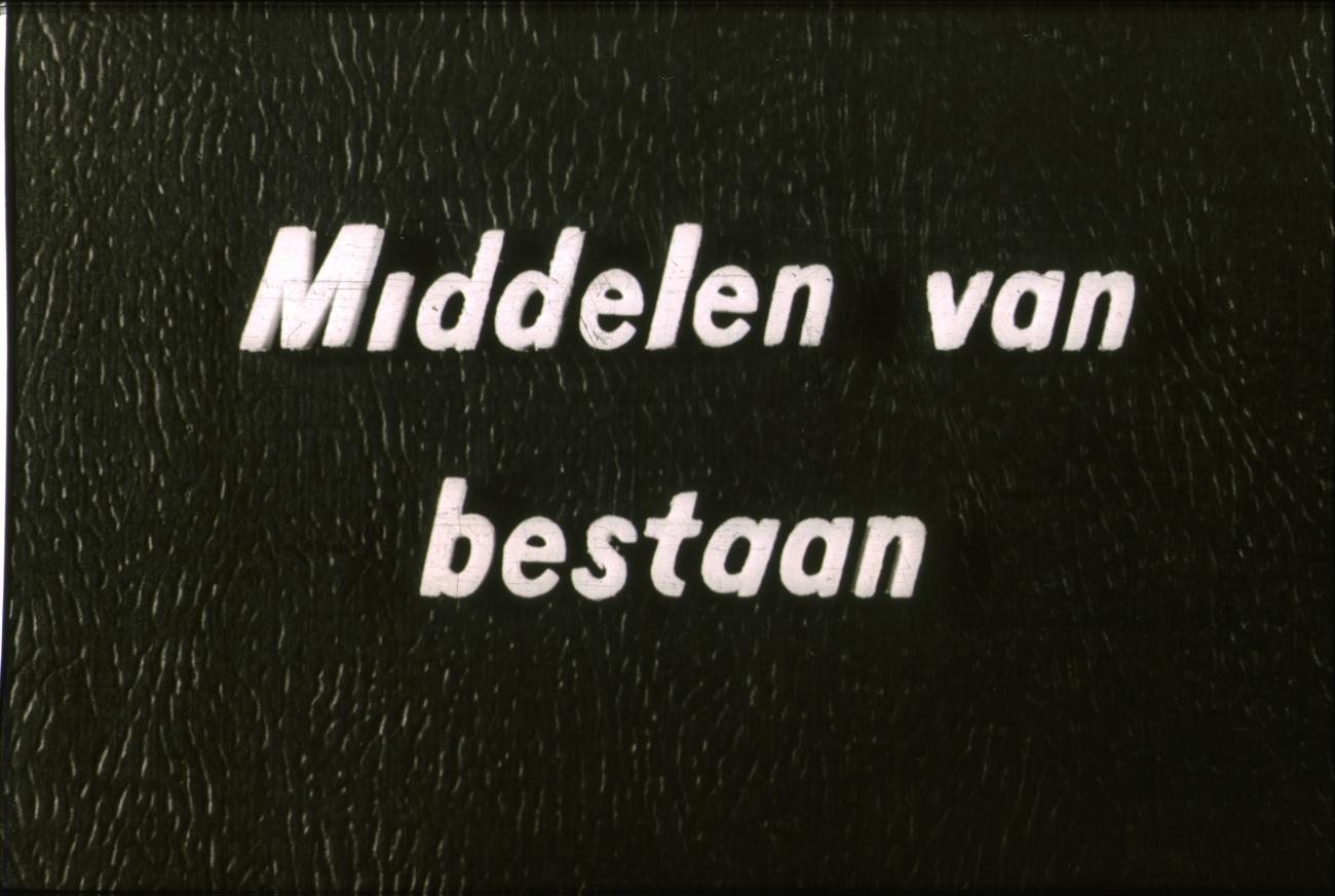 BD/186/21 - 
Tekst: Middelen van bestaan
