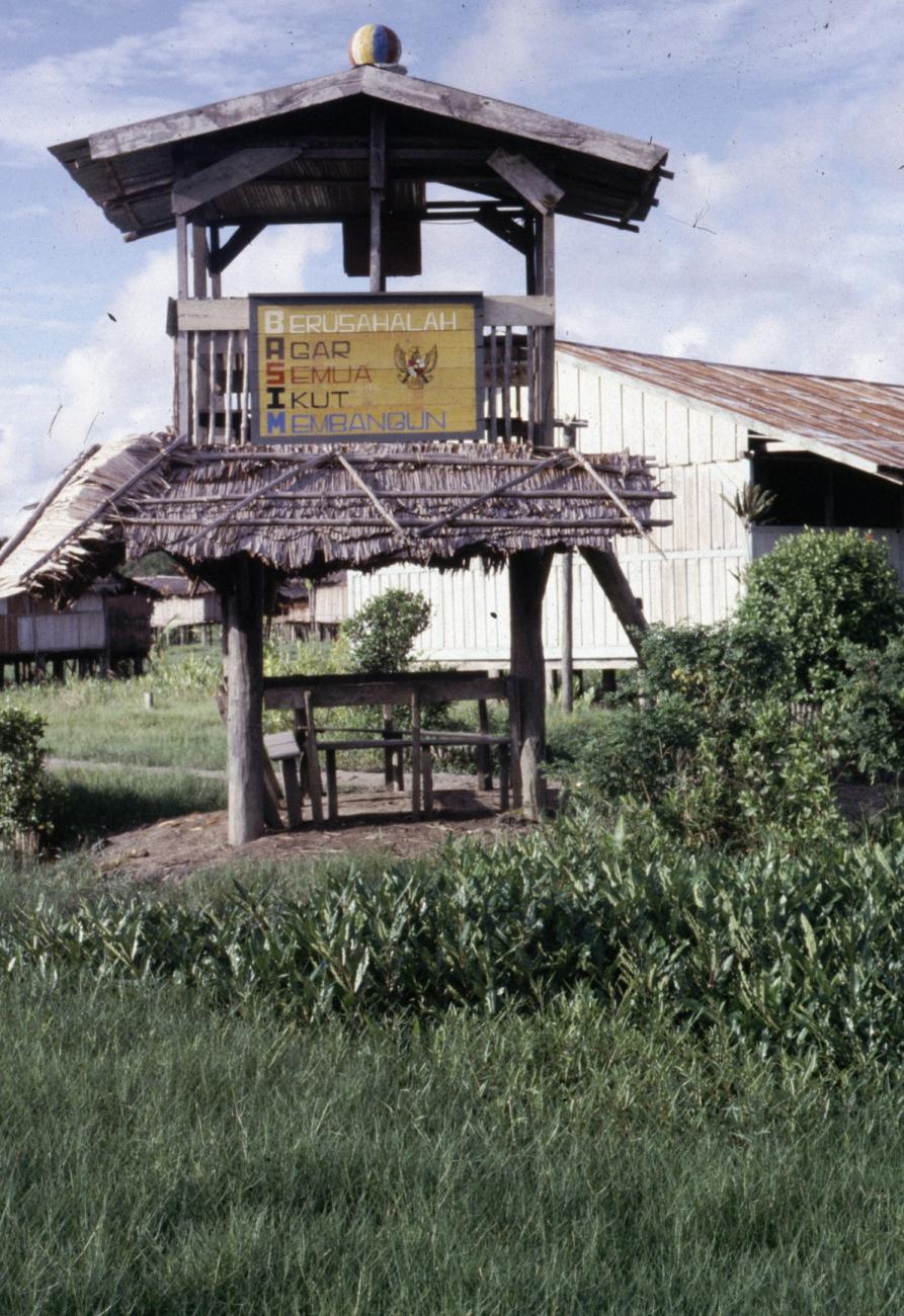 BD/216/361 -
Zicht op het dorp Basim in de Asmat