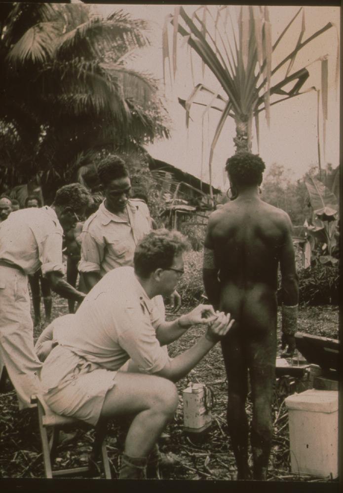 BD/30/27 -
Physician Willem Visser injecting an Asmat man