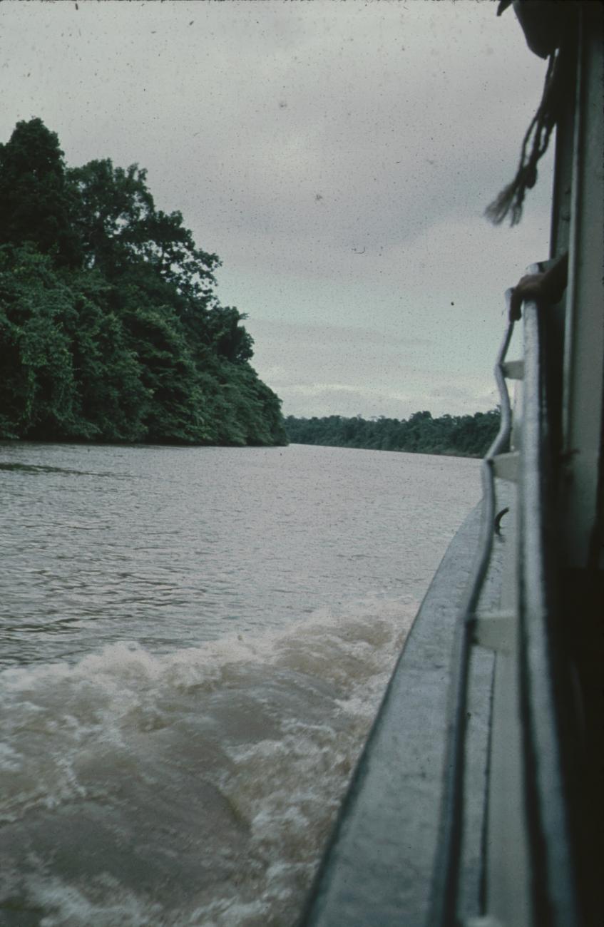 BD/171/1438 -
Foto vanaf schip van rivieroever.