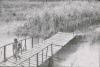 BD/248/35 Lopende over een brug over het water