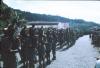 BD/171/128 Papua vrijwilligerskorps marcherend tijdens de parade op koninginnendag